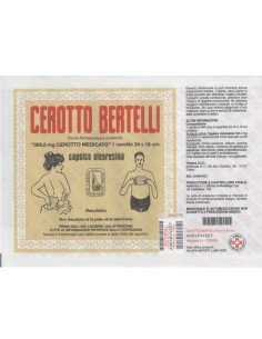 Cerotto Bertelli Grande 24 X 16 cm 368,6 mg Capsico Oleoresina 1 cerotto